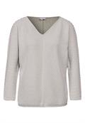 Shirt mit Diagonalstruktur breezy beige mel.