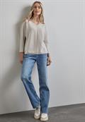 Shirt mit Diagonalstruktur breezy beige mel.