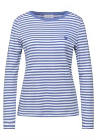 Shirt mit Embroidery blue echo