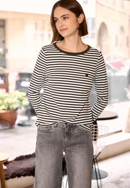 Shirt mit Embroidery plummy brown