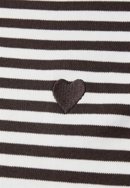 Shirt mit Embroidery plummy brown