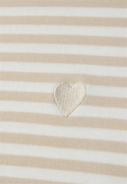 Shirt mit Embroidery stone sand