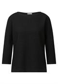 Shirt mit feiner Struktur black
