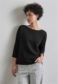 Shirt mit feiner Struktur black