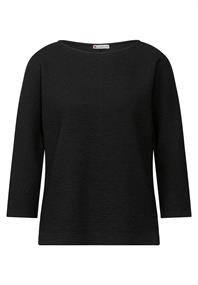 Shirt mit feiner Struktur black
