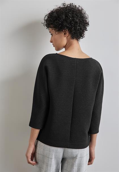 Shirt mit feiner Struktur black