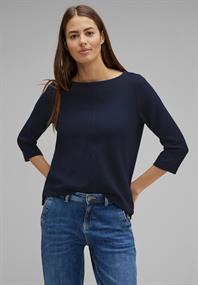 Shirt mit feiner Struktur deep blue