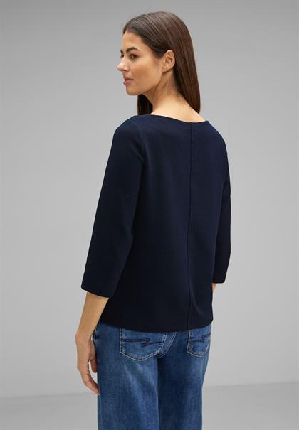 Shirt mit feiner Struktur deep blue