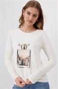 Shirt mit Flakon-Print marshmallow
