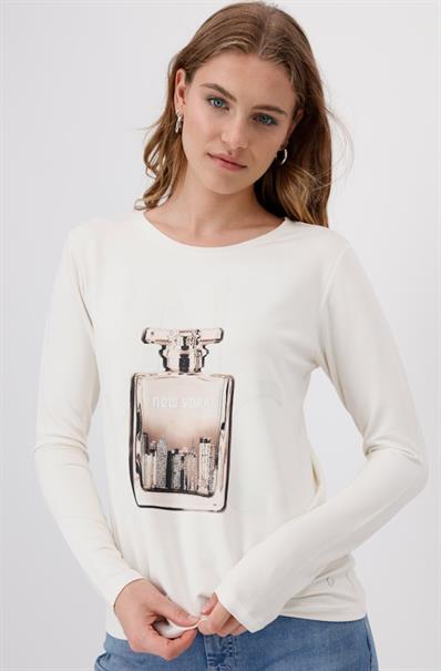 Shirt mit Flakon-Print marshmallow