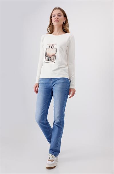 Shirt mit Flakon-Print marshmallow