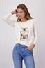 Shirt mit Flakon-Print marshmallow