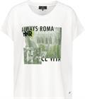 Shirt mit Foto Print weiß