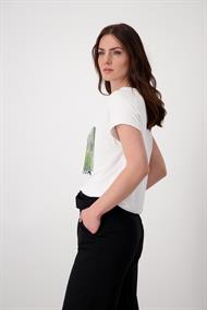 Shirt mit Foto Print weiß