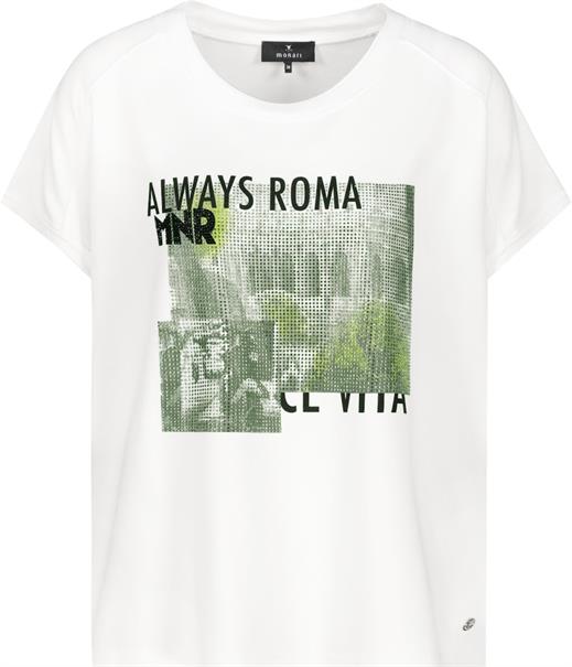 Shirt mit Foto Print weiß