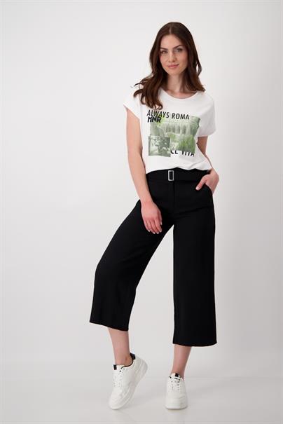 Shirt mit Foto Print weiß