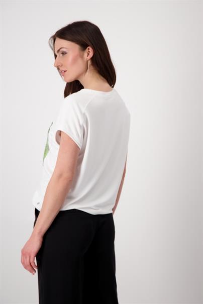 Shirt mit Foto Print weiß