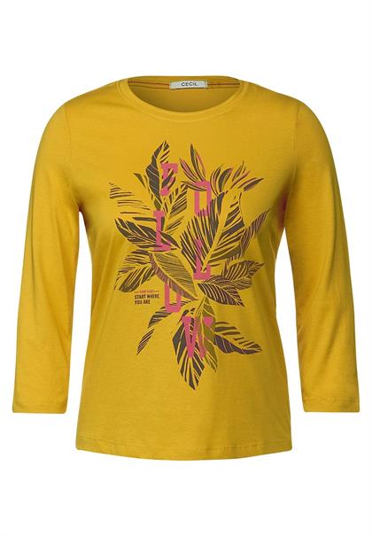 Shirt mit Fotoprint curry yellow