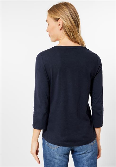 Shirt blue Longsleeve tranquil mit Fotoprint online bequem Damen Cecil bei kaufen