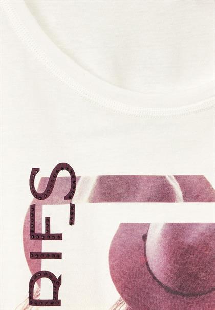 Shirt mit Fotoprint off white