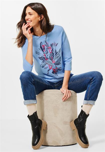 Shirt mit Fotoprint tranquil blue