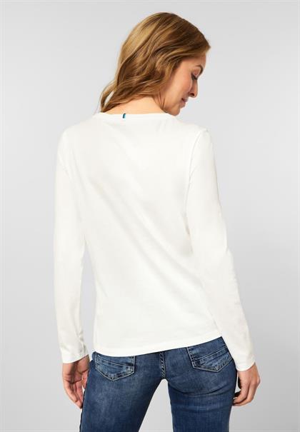 Shirt mit Fotoprint vanilla white