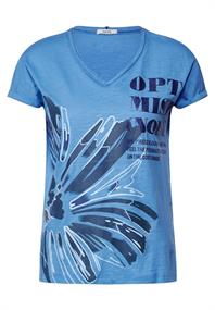 Shirt mit Frontprint marina blue