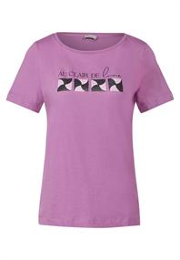 Shirt mit Frontprint meta lilac