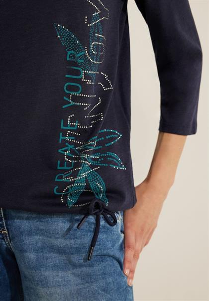 Shirt mit Frontprints night sky blue