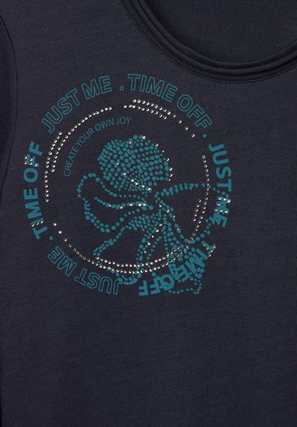 Shirt mit Frontprints night sky blue
