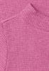 Shirt mit Funnel Neck und Waffelstruktur pink flash melange
