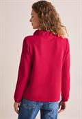 Shirt mit Funnelneck granita red