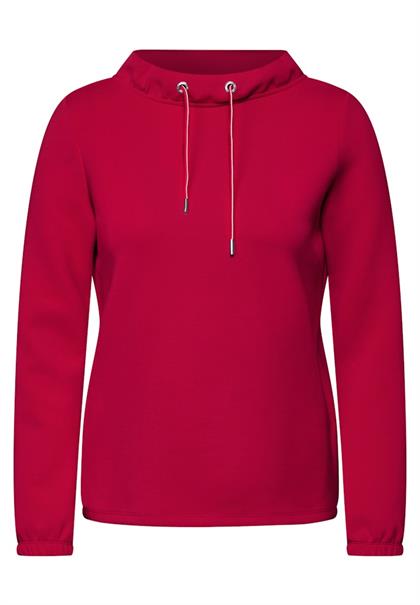 Shirt mit Funnelneck granita red