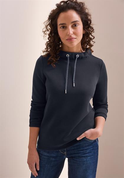 Shirt mit Funnelneck universal blue