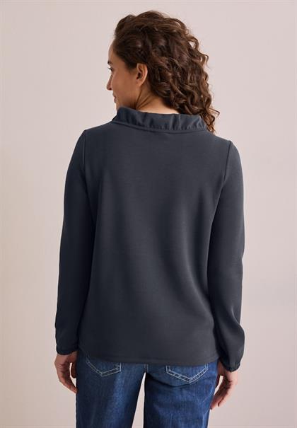 Shirt mit Funnelneck universal blue