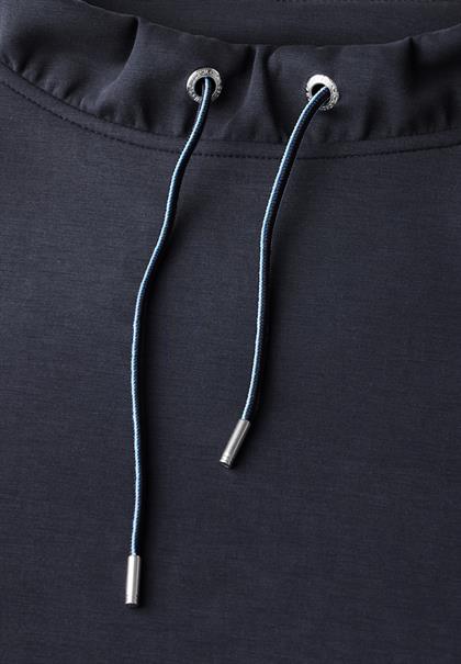 Shirt mit Funnelneck universal blue