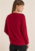 Shirt mit Gallonstreifen beaujolais red
