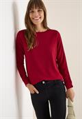 Shirt mit Gallonstreifen beaujolais red