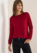 Shirt mit Gallonstreifen beaujolais red