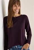 Shirt mit Gallonstreifen eggplant red