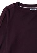 Shirt mit Gallonstreifen eggplant red