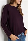 Shirt mit Gallonstreifen eggplant red