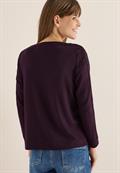 Shirt mit Gallonstreifen eggplant red