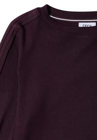 Shirt mit Gallonstreifen eggplant red