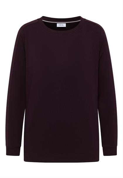 Shirt mit Gallonstreifen eggplant red