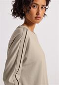 Shirt mit Gallonstreifen morning beige