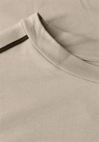 Shirt mit Gallonstreifen morning beige