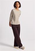 Shirt mit Galonstreifen morning beige