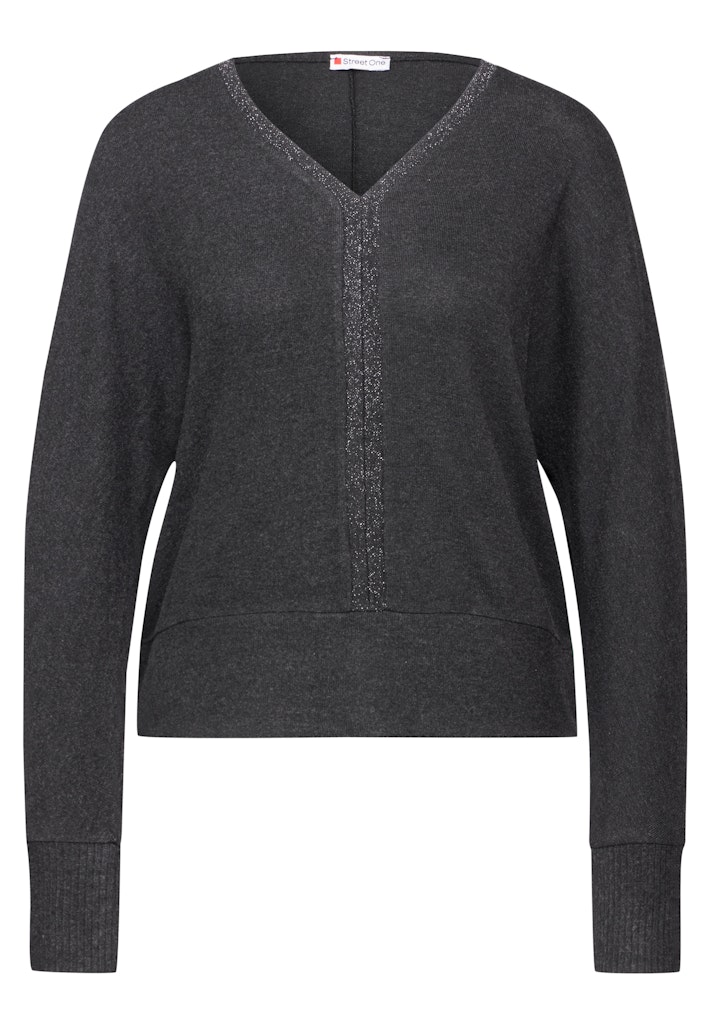STREET ONE Langarmshirt, mit V-Ausschnitt günstig online kaufen