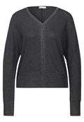 Shirt mit Glitzer-Details anthracite melange